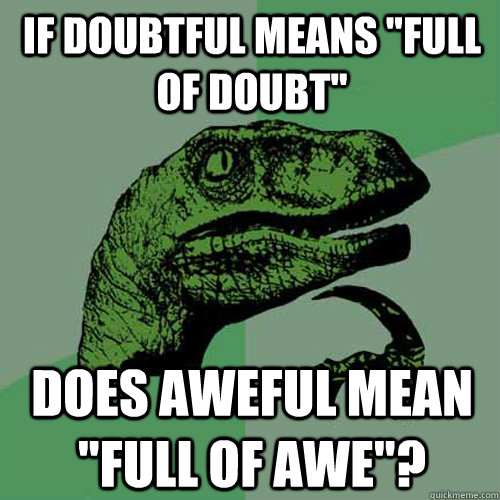 if doubtful means 