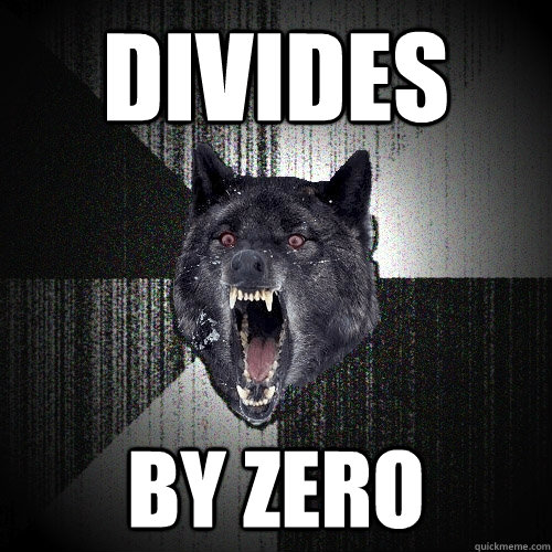 divides by zero - divides by zero  Insanity Wolf