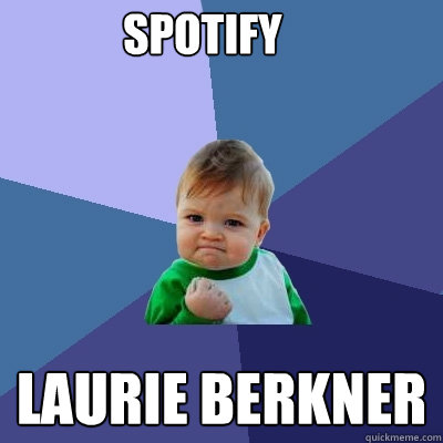 Laurie Berkner Spotify  Success Kid