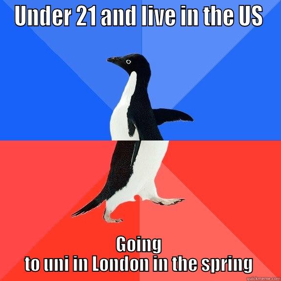 UNDER 21 AND LIVE IN THE US GOING TO UNI IN LONDON IN THE SPRING Socially Awkward Awesome Penguin