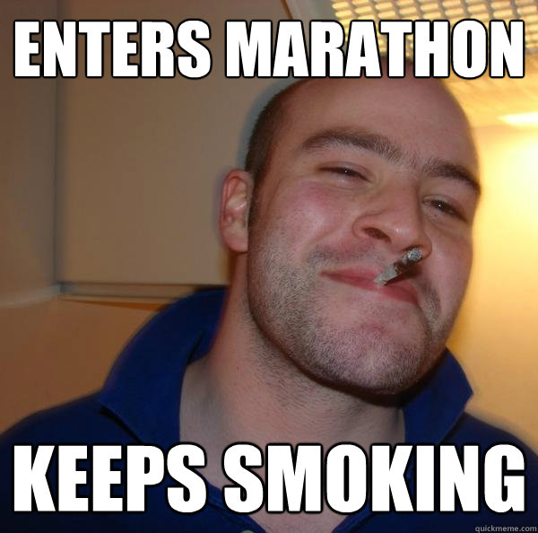 Enters marathon keeps smoking - Enters marathon keeps smoking  Misc