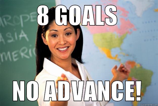 8 GOALS NO ADVANCE! Unhelpful High School Teacher