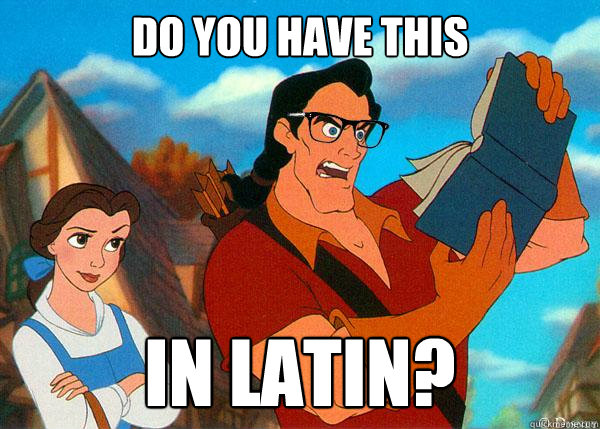 Do you have this in latin?  Hipster Gaston