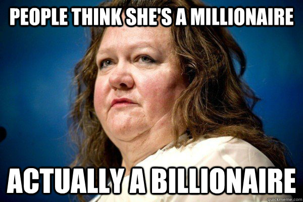 People think she's a millionaire Actually a billionaire  Spiteful Billionaire