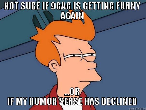 NOT SURE IF 9GAG IS GETTING FUNNY AGAIN ...OR IF MY HUMOR SENSE HAS DECLINED Futurama Fry