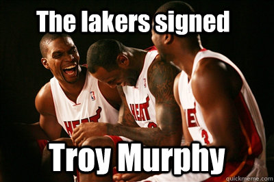 The lakers signed Troy Murphy  