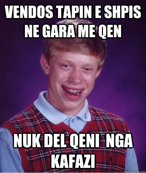 Vendos tapin e shpis ne gara me qen Nuk del qeni  nga kafazi   Bad Luck Brian