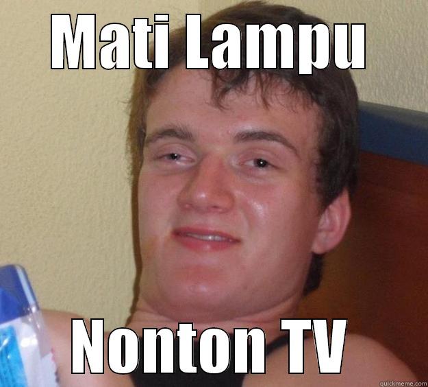 bABY lOO - MATI LAMPU NONTON TV 10 Guy