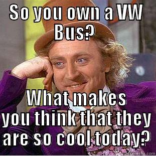 vw bus - SO YOU OWN A VW BUS?  WHAT MAKES YOU THINK THAT THEY ARE SO COOL TODAY? Condescending Wonka