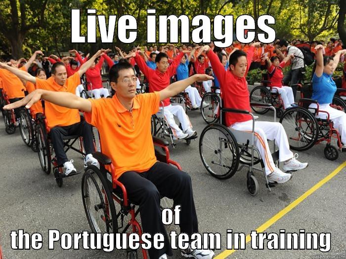          LIVE IMAGES          OF THE PORTUGUESE TEAM IN TRAINING Misc