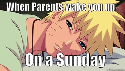 WHEN PARENTS WAKE YOU UP            ON A SUNDAY       Misc