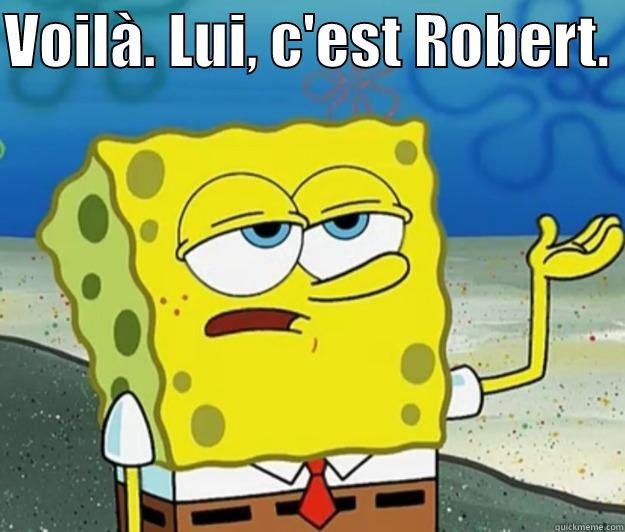 Lui c'est robert - VOILÀ. LUI, C'EST ROBERT.   Tough Spongebob