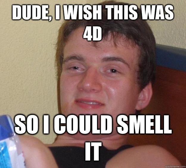 Dude, I wish this was 4D So I could smell it - Dude, I wish this was 4D So I could smell it  10 Guy