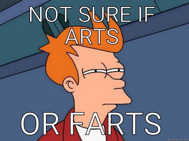 NOT SURE IF ARTS OR FARTS Futurama Fry