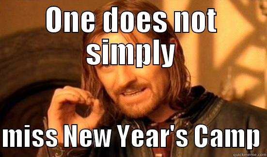 New Year's Camp - ONE DOES NOT SIMPLY  MISS NEW YEAR'S CAMP Boromir