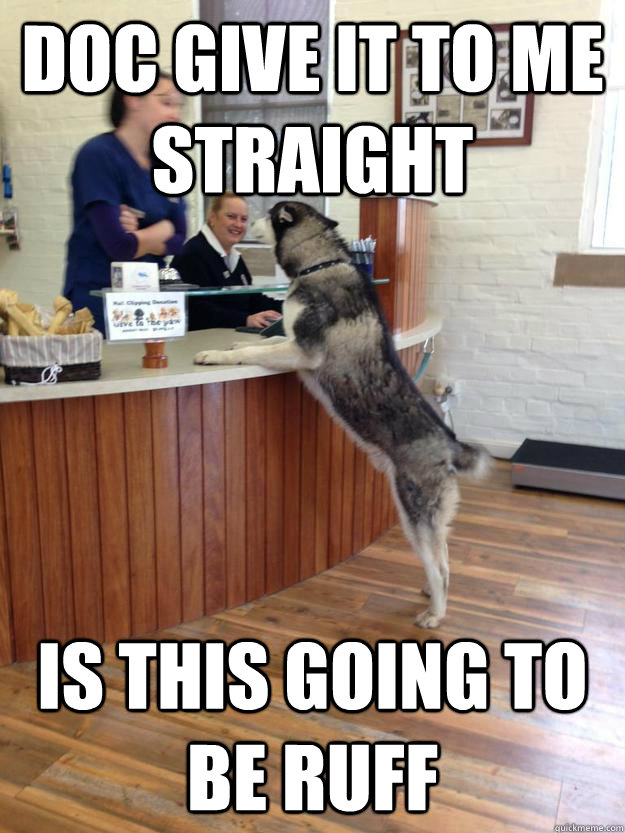 doc give it to me straight is this going to be ruff - doc give it to me straight is this going to be ruff  Misc