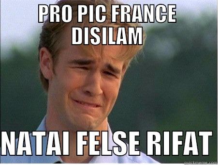 PRO PIC FRANCE DISILAM  NATAI FELSE RIFAT 1990s Problems