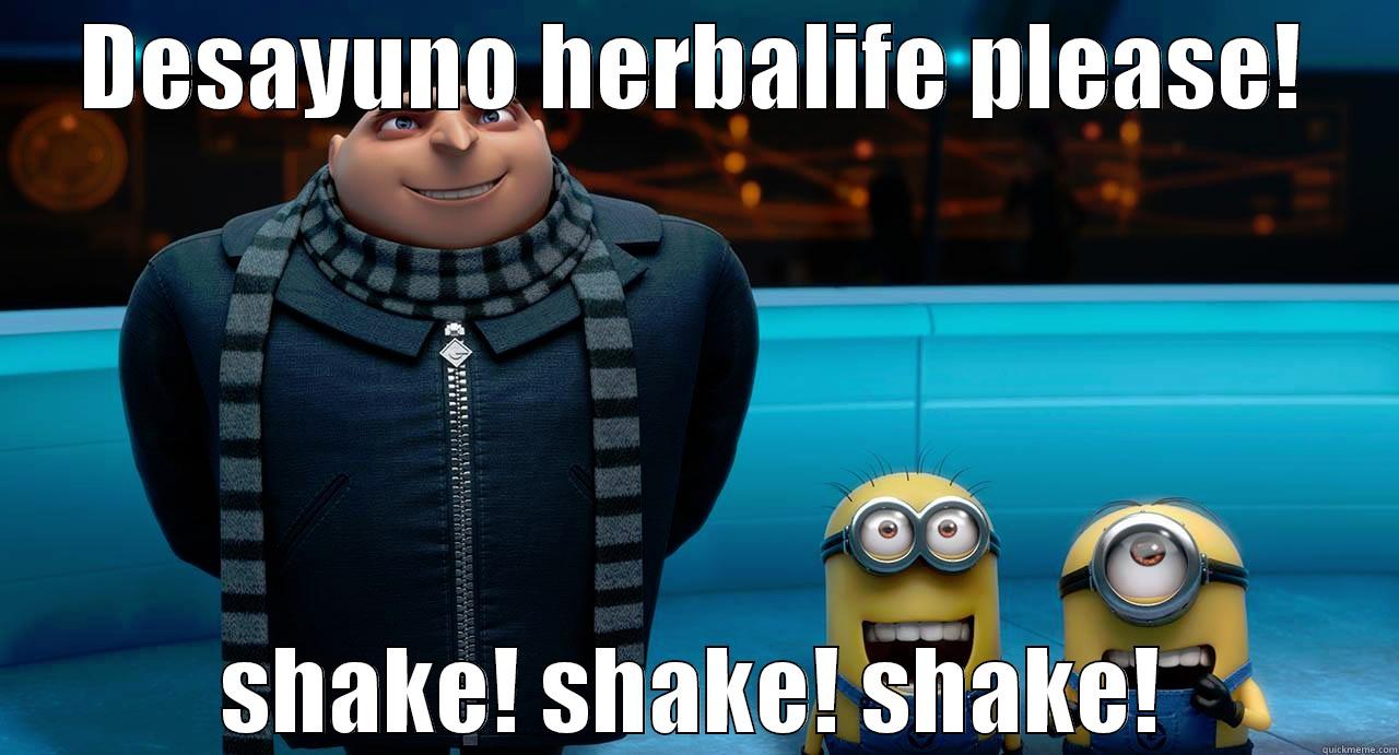 DESAYUNO HERBALIFE PLEASE! SHAKE! SHAKE! SHAKE! Misc