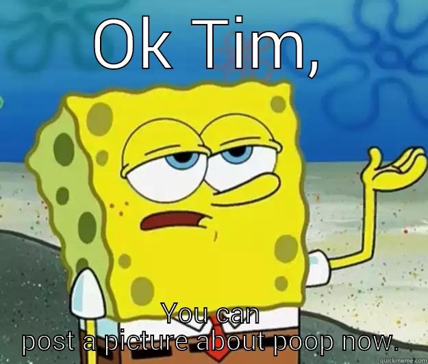 OK TIM, YOU CAN POST A PICTURE ABOUT POOP NOW. Tough Spongebob