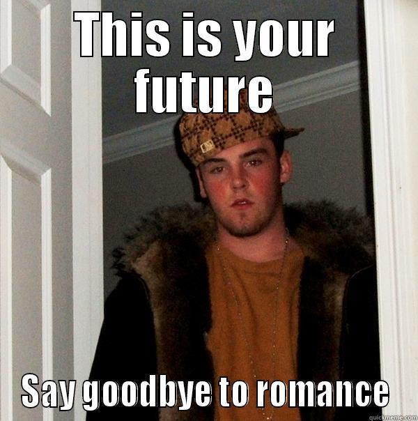 Super Duper trendy - THIS IS YOUR FUTURE SAY GOODBYE TO ROMANCE Scumbag Steve