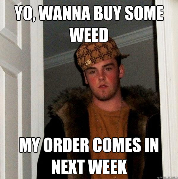 yo, wanna buy some weed my order comes in next week  Scumbag Steve