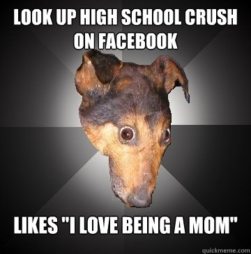 Look up high school crush on Facebook Likes 