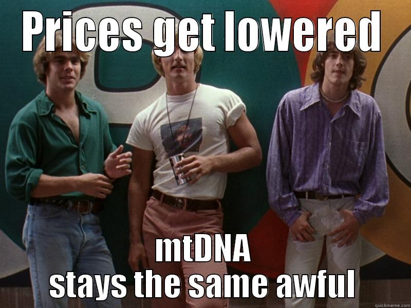 PRICES GET LOWERED MTDNA STAYS THE SAME AWFUL Misc