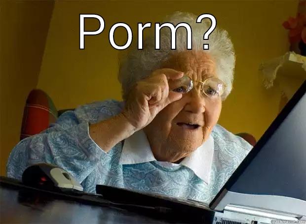 PORM?  Grandma finds the Internet