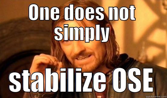 One does not simply - ONE DOES NOT SIMPLY STABILIZE OSE Boromir