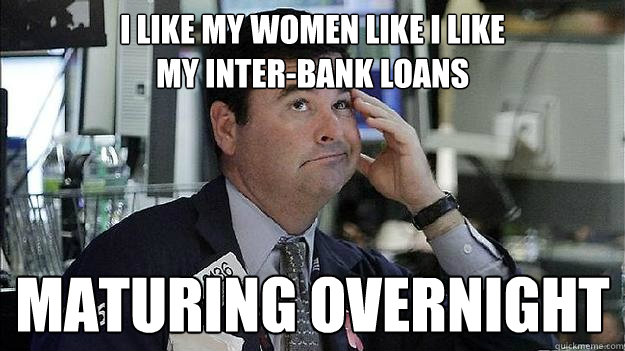 i like my women like i like
my inter-bank loans maturing overnight  Smooth Trader