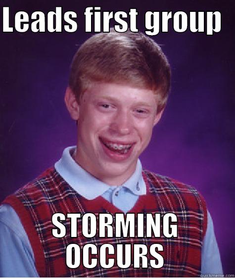 LEADS FIRST GROUP   STORMING OCCURS Bad Luck Brian