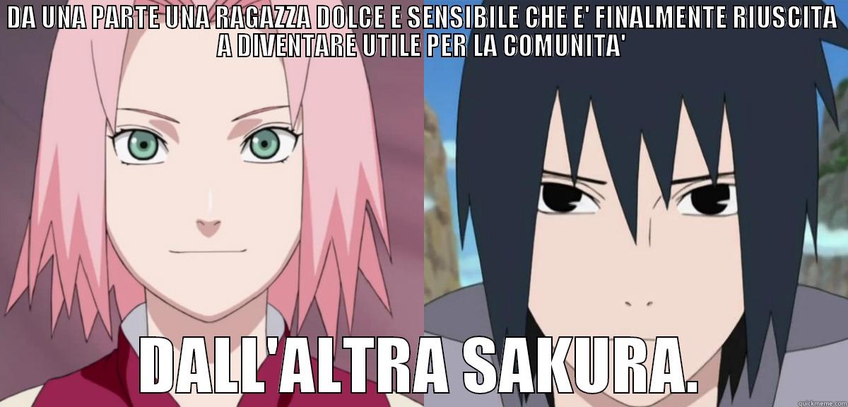 DA UNA PARTE UNA RAGAZZA DOLCE E SENSIBILE CHE E' FINALMENTE RIUSCITA A DIVENTARE UTILE PER LA COMUNITA' DALL'ALTRA SAKURA. Misc