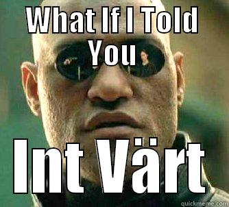 you know what i mean! - WHAT IF I TOLD YOU INT VÄRT Matrix Morpheus