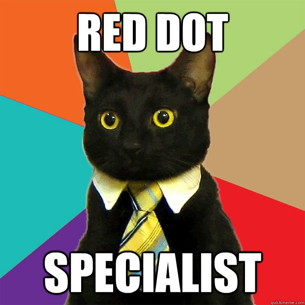 red dot specialist  Business Cat