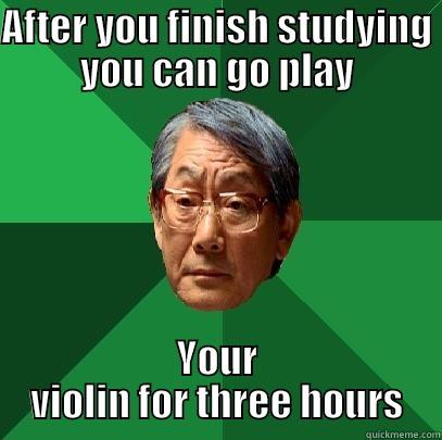 AFTER YOU FINISH STUDYING YOU CAN GO PLAY YOUR VIOLIN FOR THREE HOURS High Expectations Asian Father