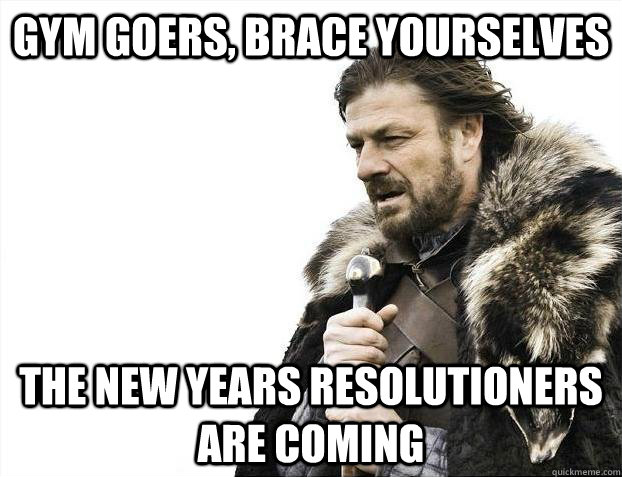 new years resolutioners at gym
