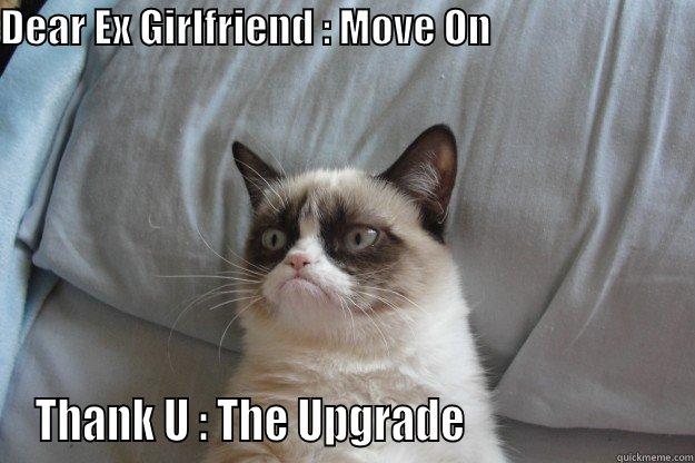 DEAR EX GIRLFRIEND : MOVE ON                              THANK U : THE UPGRADE                       Grumpy Cat