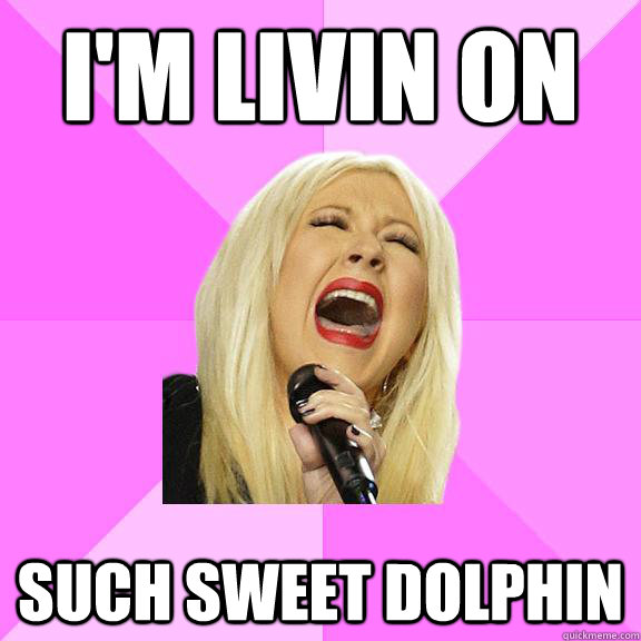 i'm livin on such sweet dolphin  Wrong Lyrics Christina