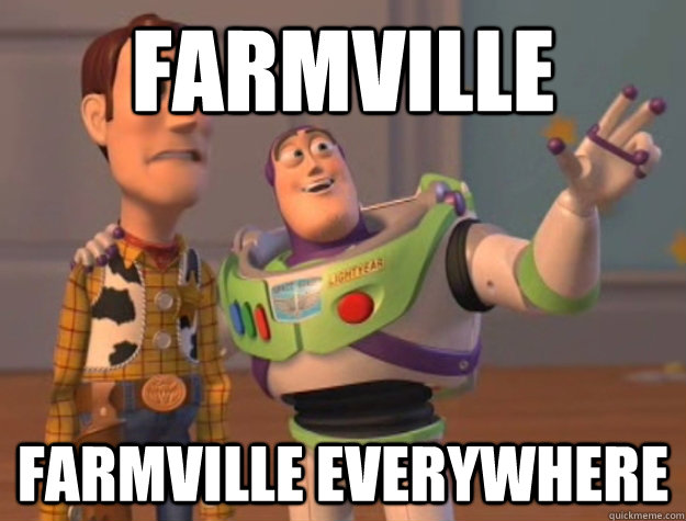 FarmVille FarmVille everywhere  Buzz Lightyear