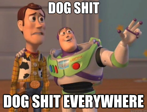 dog shit dog shit everywhere  Toy Story