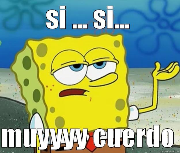 Dani loco - SI ... SI...  MUYYYY CUERDO Tough Spongebob