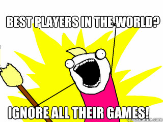 Best players in the world? ignore All their games!  All The Things