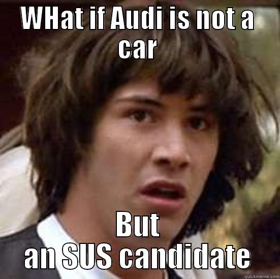 WHAT IF AUDI IS NOT A CAR BUT AN SUS CANDIDATE conspiracy keanu