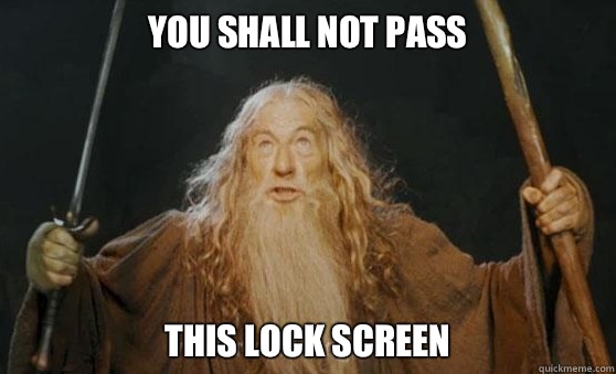 YOU SHALL NOT PASS THIS LOCK SCREEN - YOU SHALL NOT PASS THIS LOCK SCREEN  Misc