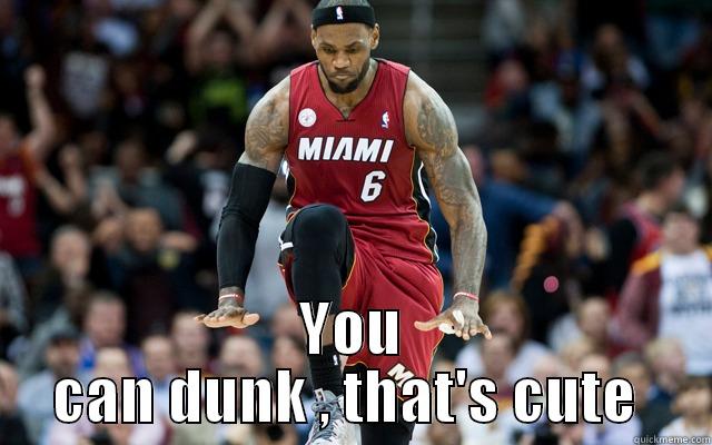 Lebron **Cro** -  YOU CAN DUNK , THAT'S CUTE  Misc