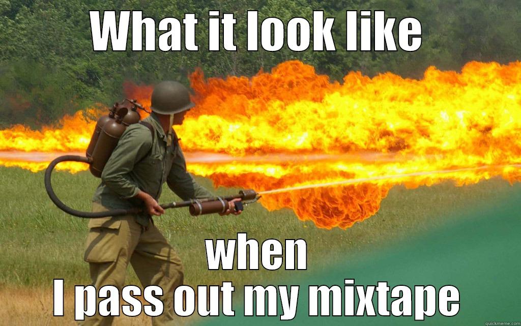 WHAT IT LOOK LIKE WHEN I PASS OUT MY MIXTAPE Misc