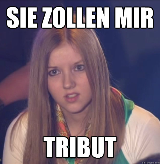 sie zollen mir  tribut  scumbag gameshow helper