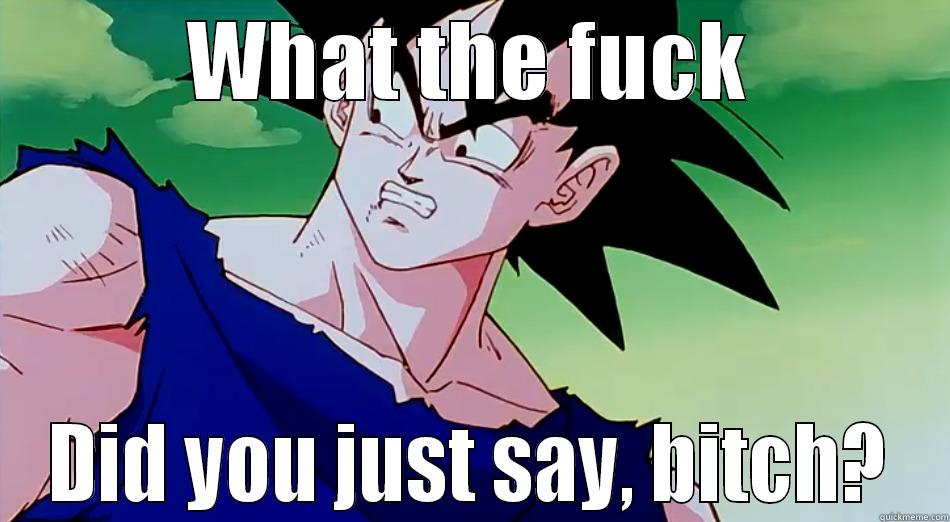 wtf did you say goku - WHAT THE FUCK DID YOU JUST SAY, BITCH? Misc