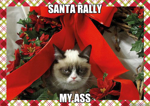 santa rally my ass - santa rally my ass  A Grumpy Cat Christmas