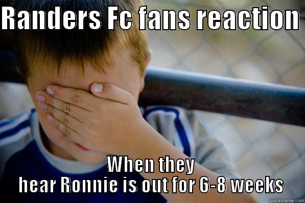 RANDERS FC FANS REACTION  WHEN THEY HEAR RONNIE IS OUT FOR 6-8 WEEKS Confession kid